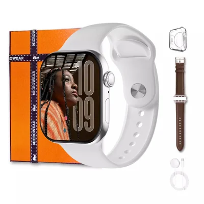 Smartwatch Microwear W11 Pro Mini 2gb 42mm AmoLED Série 11 Whatsapp A Prova D´água - Branco