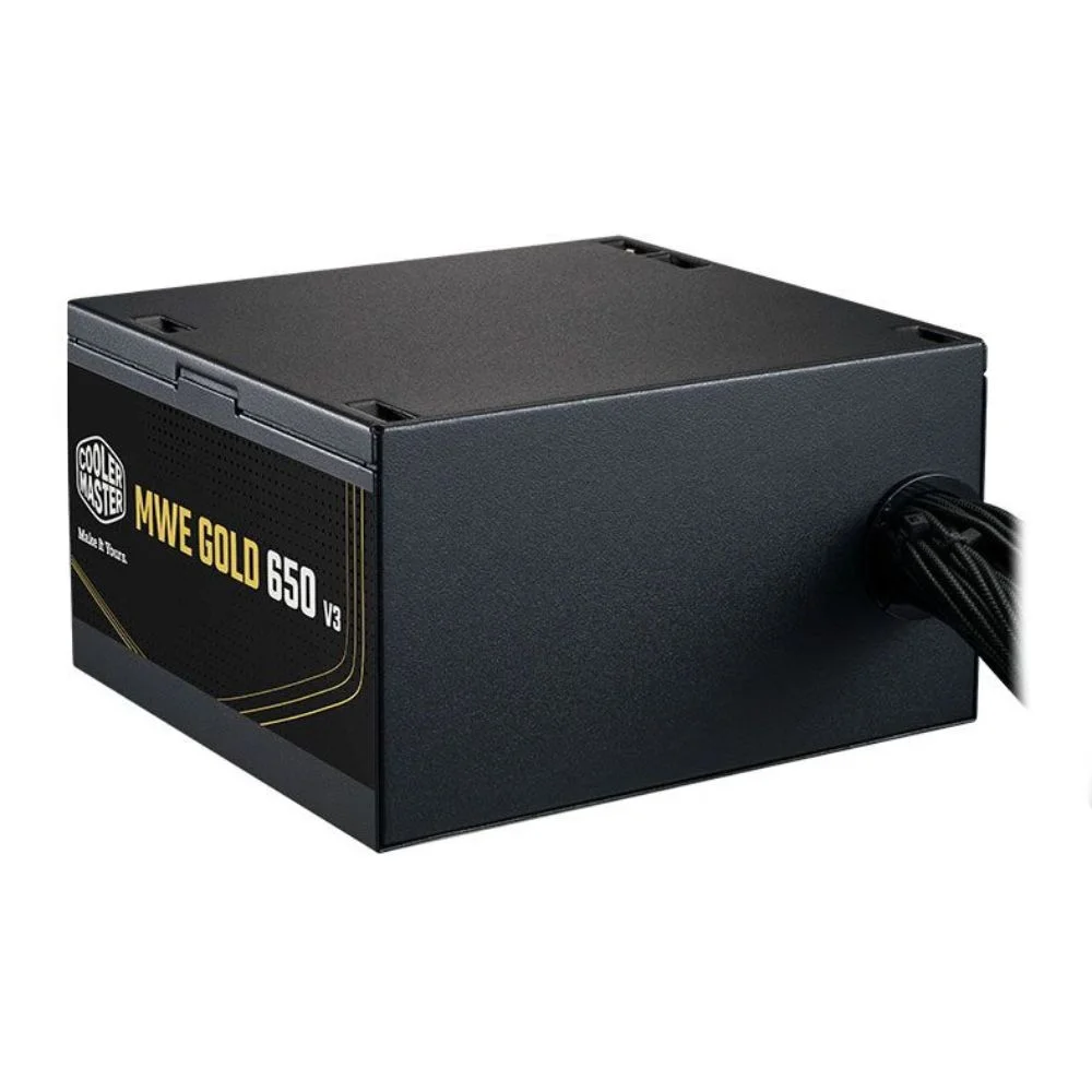 Imagem 2 de 5 do produto Fonte Cooler Master Mwe V3 Gold 650w Atx 3.1 80 Plus Mpe-6502-acaag-3bbr