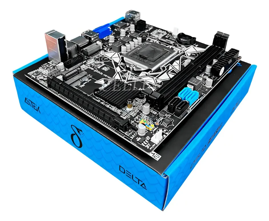 Imagem 4 de 4 do produto Placa-mãe H81 LGA  1150 Ddr3 Matx | Usb 3.0 | Sata Iii | Gigabit Lan | M.2 | Delta-h81m2k