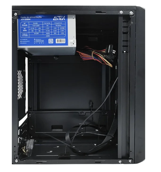 Imagem 3 de 4 do produto Gabinete Mini Sff Agp-m27145f Com Fonte 200w Usb 3.0 Para Placa-mãe Mini-itx