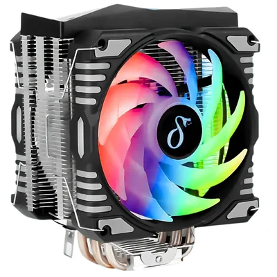 Cooler Para Processador Aitek Delta-c421r RGB 2 Fans 4 Heat Pipes