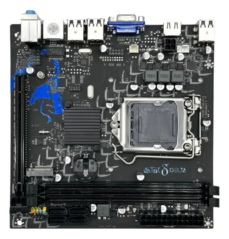 Placa Mãe H61 Mkii LGA  1155 Ddr3 M.2 Nvme Usb 3.0 HDMI Vga | Intel 2ª E 3ª Geração | Aitek
