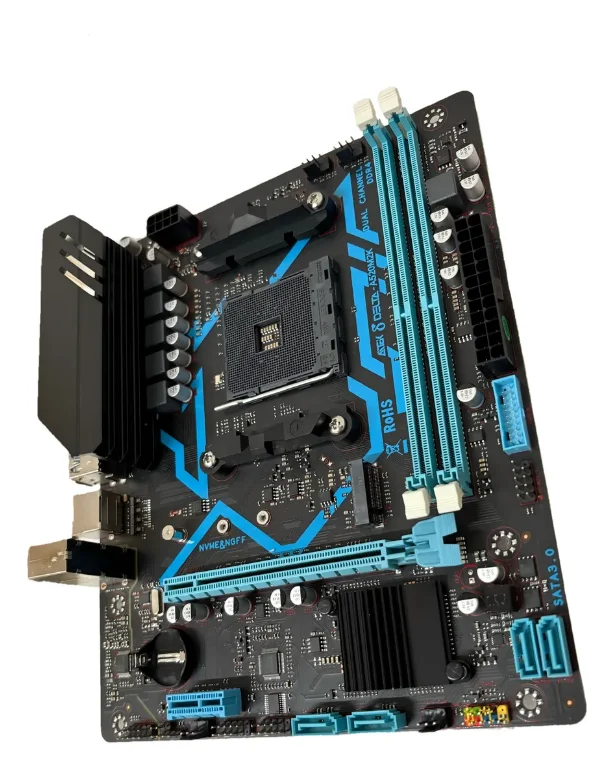 Imagem 2 de 4 do produto Placa Mãe Apm-a520m2k Amd Am4 Ddr4 M.2 Ryzen 3000 4000 5000