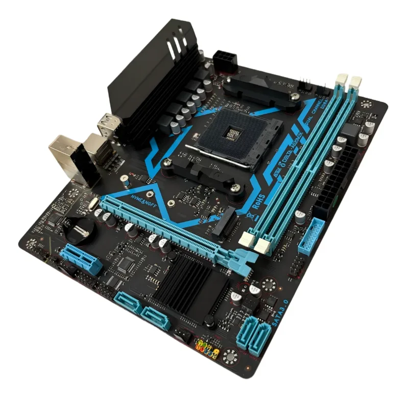 Imagem 4 de 4 do produto Placa Mãe Apm-a520m2k Amd Am4 Ddr4 M.2 Ryzen 3000 4000 5000