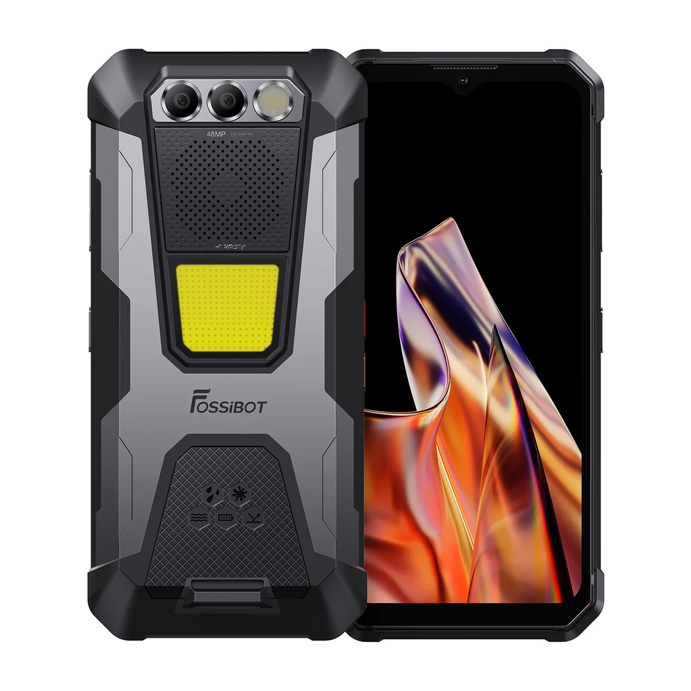 Smartphone Fossibot F106 Pro 15gb Ram 256gb Bateria 12000mah À Prova D'água preto