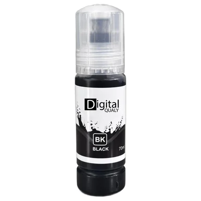 01 Unidade Refil Tinta Compatível Para L3110 L3150 L3210 L3250 L4260 L6191 T504 T544 Preto 70ml