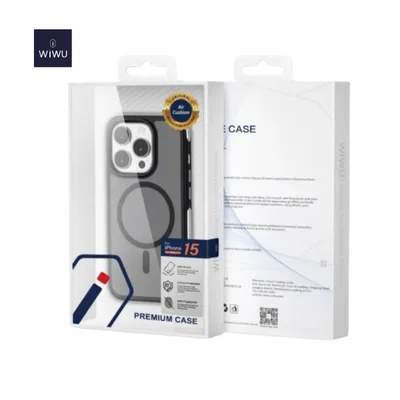 Capa Wiwu Para Celular Premium Ip15 Pro Magsafe Preto 3353