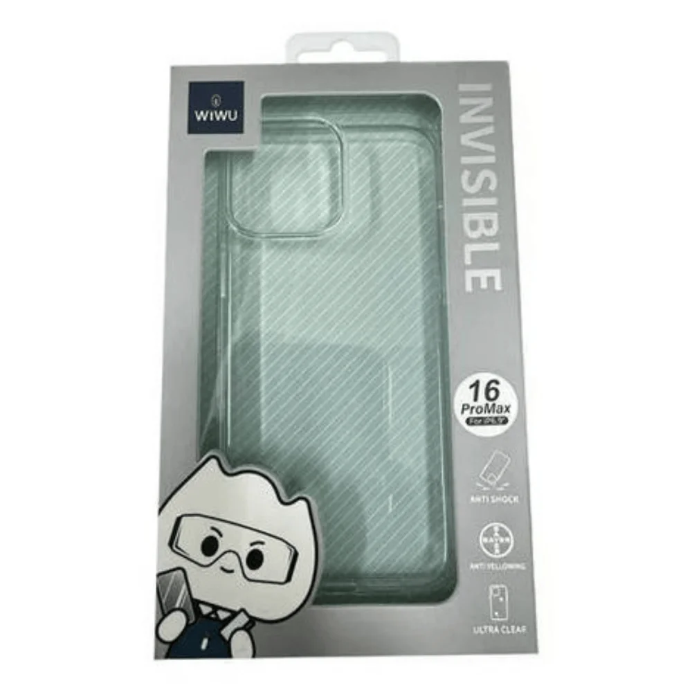 Imagem 2 de 2 do produto Capa Wiwu Para Celular Invisible 16 Pro Max Transparente 0483