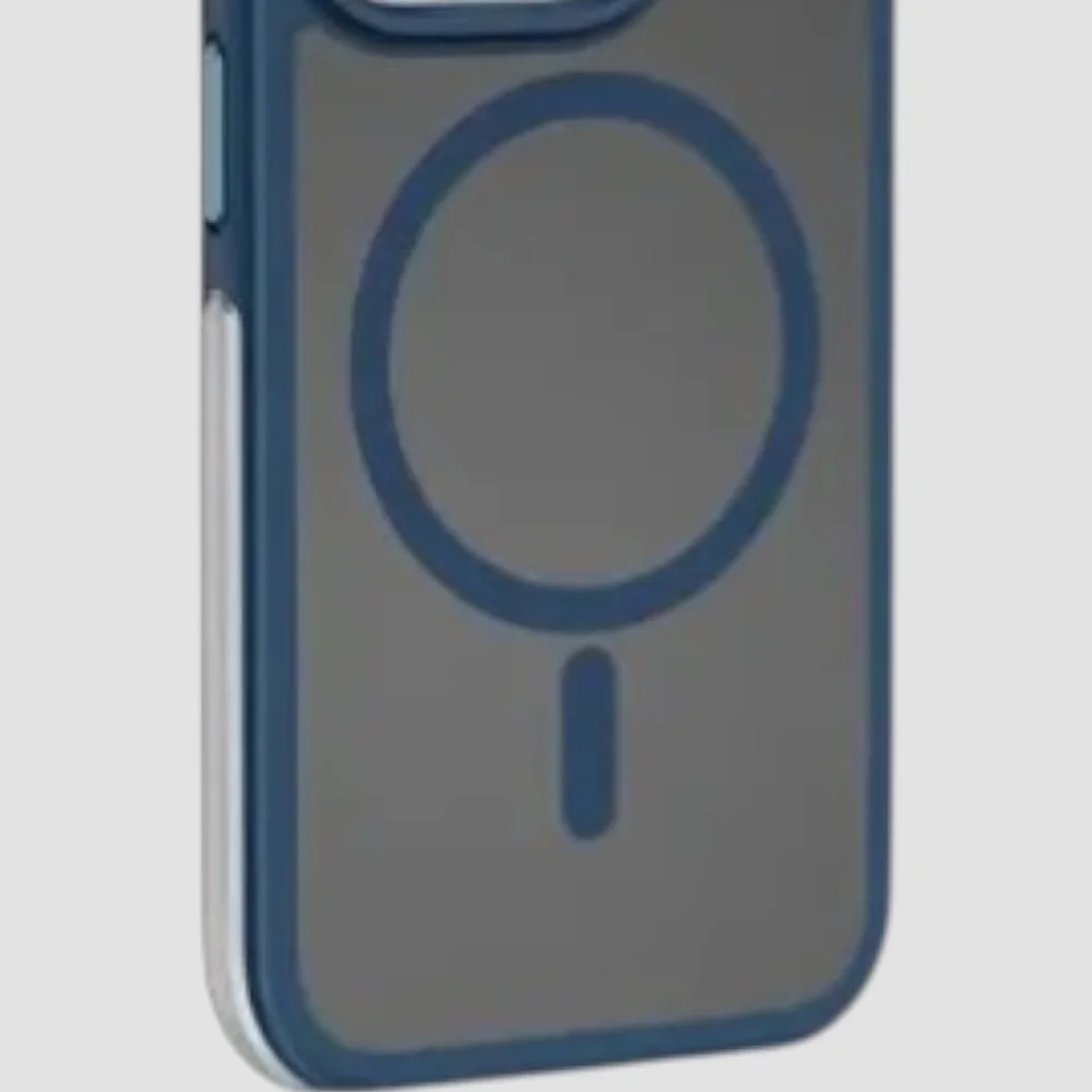 Imagem 2 de 3 do produto Capa Case Iphone 15 Magsafe Azul Resistente Premium