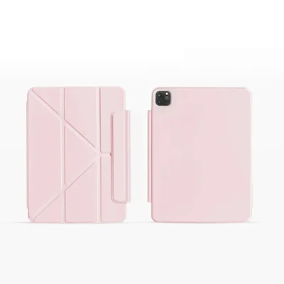 Capa Para Ipad Pro 11" M4 M5 Smart Folio Wiwu Rosa