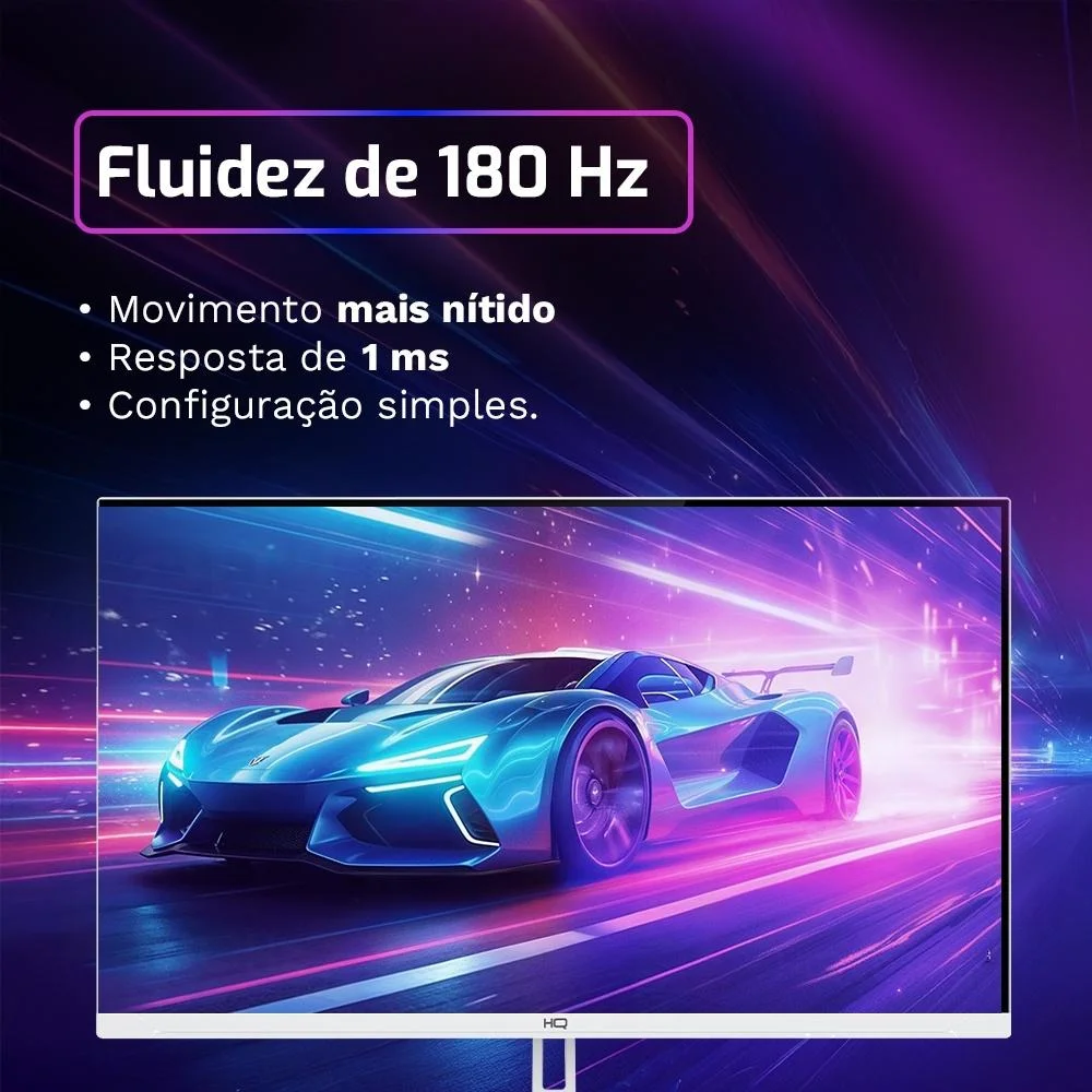 Monitor Gamer Hq 27" Branco Curvo 1ms, 200hz, Amd Freesync, Full Hd, HDMI, Dp, Frameless Hqw27c200 Monitor Gamer Hq 27" Branco Curvo 1ms, 200hz, Amd Freesync, Full Hd, HDMI, Dp, Frameless Hqw27c200