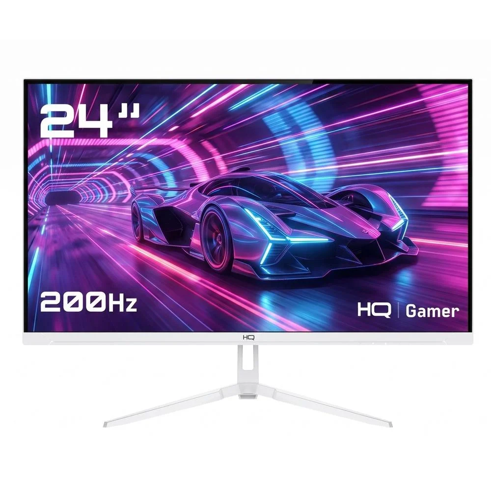 Monitor Gamer Hq 24" Branco 1ms, 200hz, Ips, Amd Freesync, Full Hd, HDMI, Dp, Frameless Hqw24ip200 Monitor Gamer Hq 24" Branco 1ms, 200hz, Ips, Amd Freesync, Full Hd, HDMI, Dp, Frameless Hqw24ip200