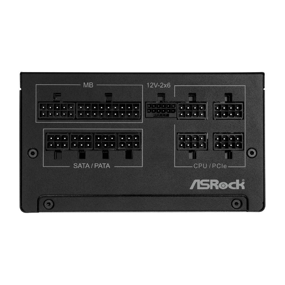 Fonte De Alimentação Asrock Steel Legend 750w 80 Plus Gold Full Modular C/ Cabo - Sl-750g Fonte De Alimentação Asrock Steel Legend 750w 80 Plus Gold Full Modular C/ Cabo - Sl-750g