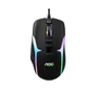Mouse Com Fio Gaming Aoc RGB 7200 Dpi Gm190b/la Preto