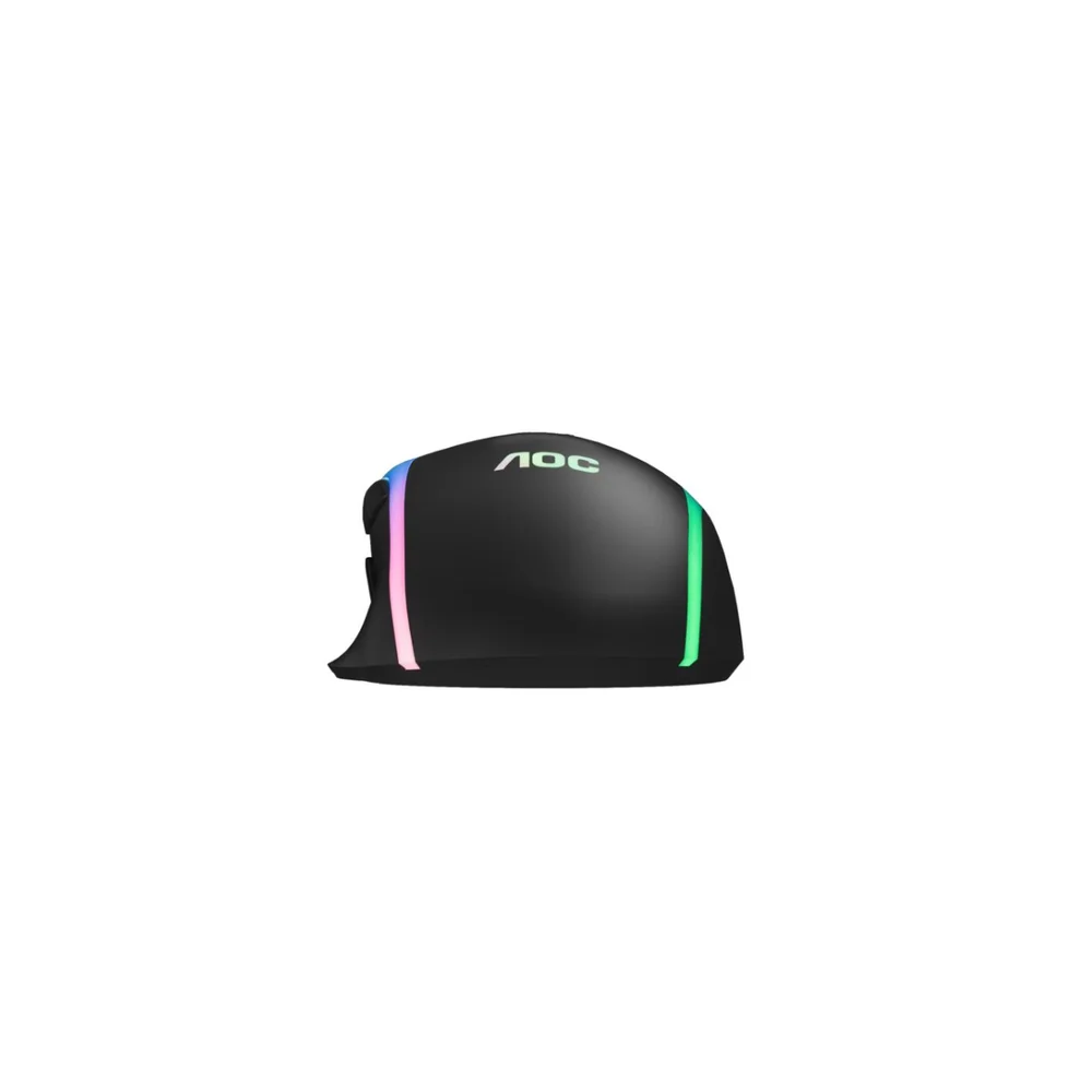 Mouse Com Fio Gaming Aoc RGB 7200 Dpi Gm190b/la Preto Mouse Com Fio Gaming Aoc RGB 7200 Dpi Gm190b/la Preto