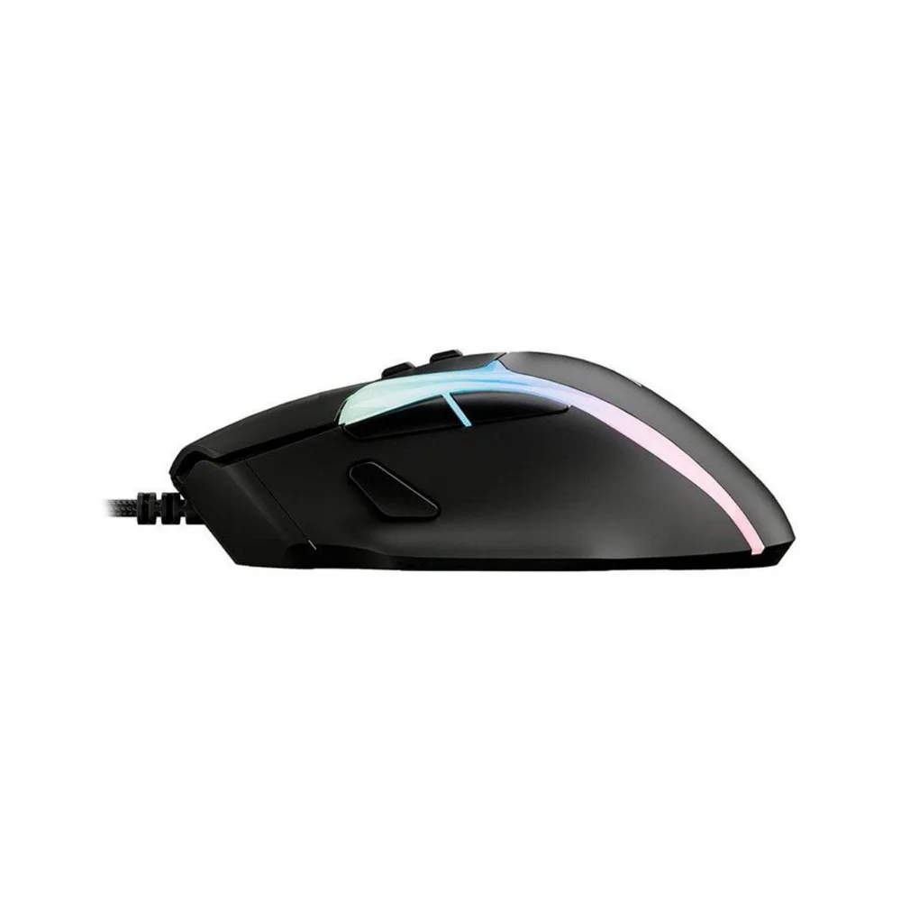Mouse Com Fio Gaming Aoc RGB 7200 Dpi Gm190b/la Preto Mouse Com Fio Gaming Aoc RGB 7200 Dpi Gm190b/la Preto