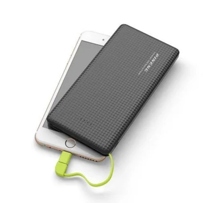 Carregador Portátil 10000 Mah Power Bank Slim Pineng Compatível Com Smartphones E Tablets
