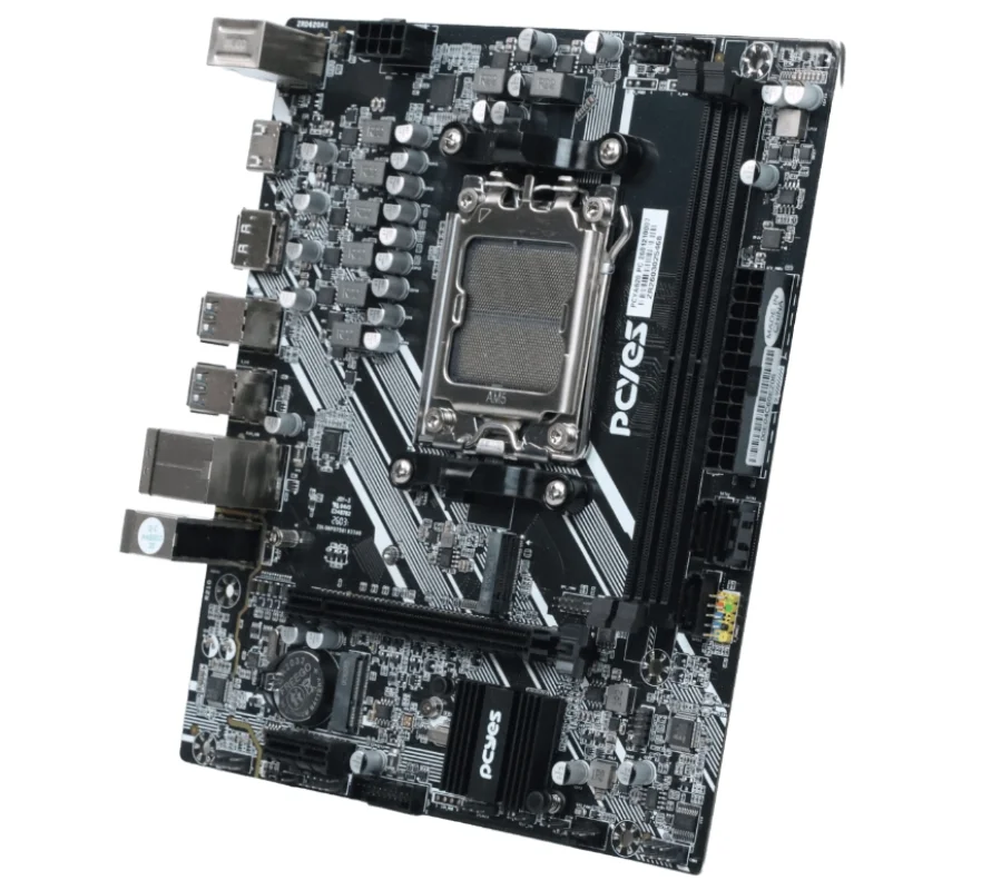 Imagem 4 de 5 do produto Placa Mãe PCyes A620 Am5 2xDDR5 (máx64gb) 4xusb3.0 2xusb2.0 HDMI/vga/dp 1xm.2NVME 1xtype-c/ps2 Ms/kb - PCya620-rz964