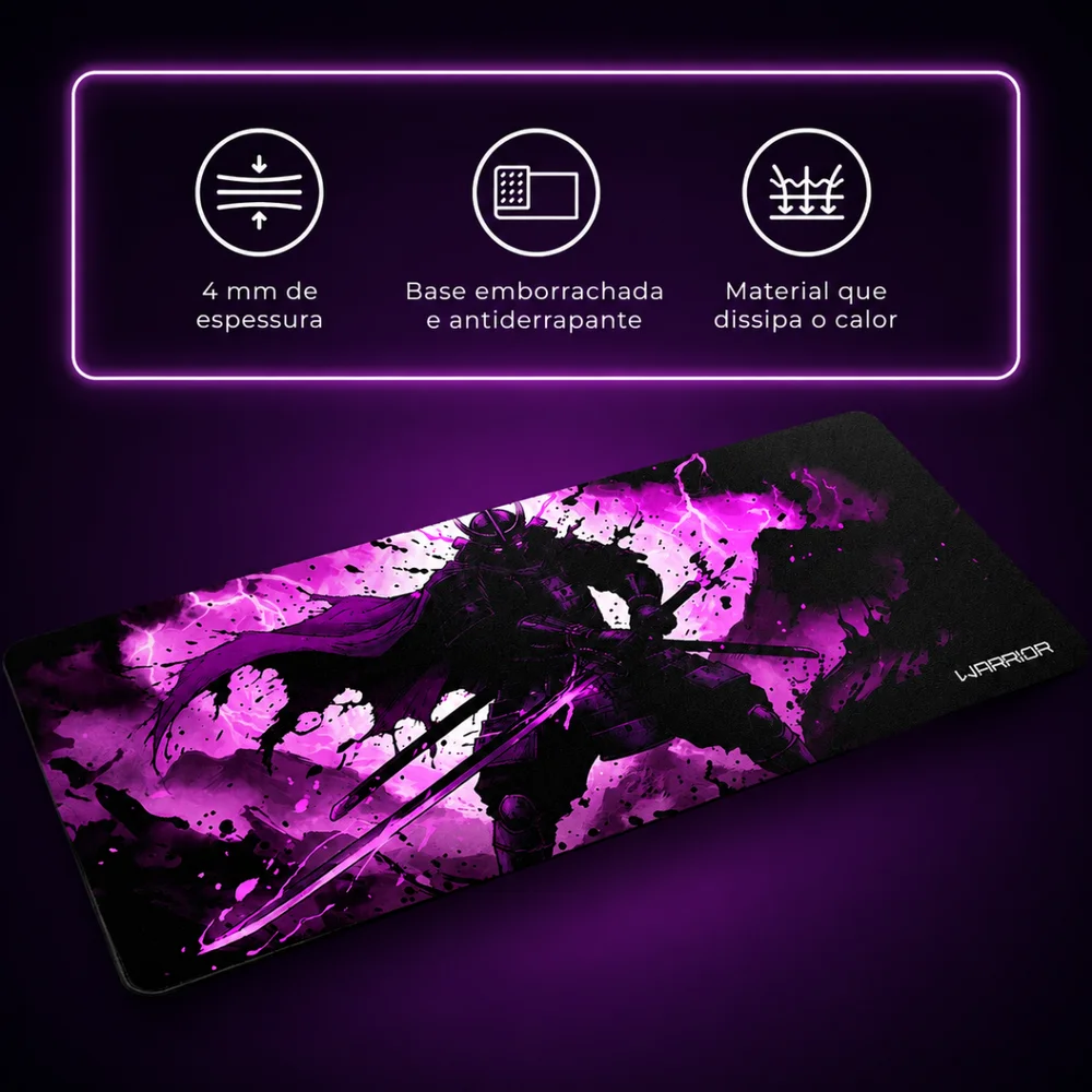 Mousepad Gamer Speed 90x40 Desk Mat Shiden Shinobi Warrior Gm401