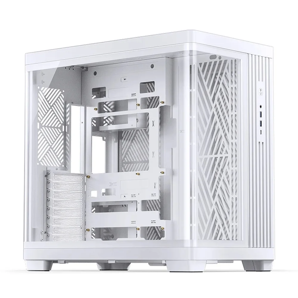 Gabinete Premium Jonsbo Tk-4 Atx Panorâmico Vidro Temperado Usb-c Branco Gabinete Premium Jonsbo Tk-4 Atx Panorâmico Vidro Temperado Usb-c Branco