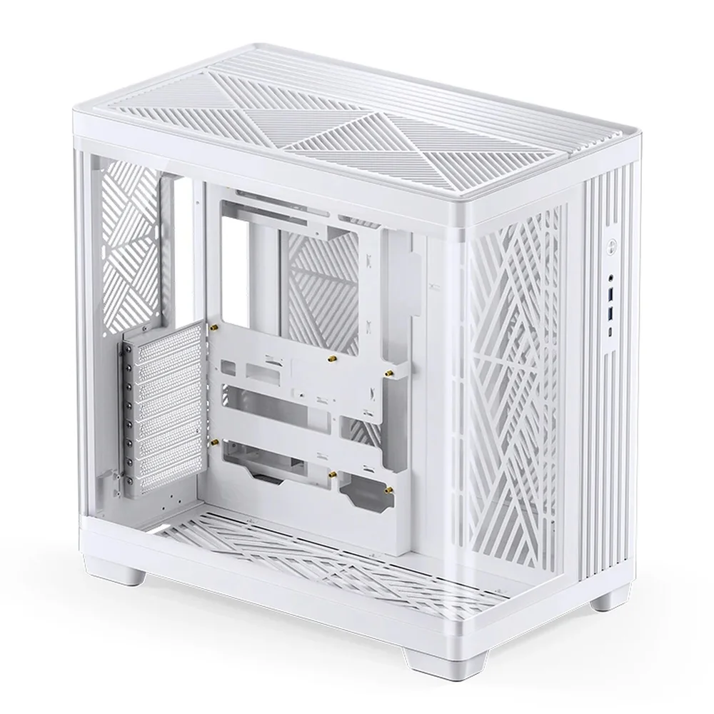 Gabinete Premium Jonsbo Tk-4 Atx Panorâmico Vidro Temperado Usb-c Branco Gabinete Premium Jonsbo Tk-4 Atx Panorâmico Vidro Temperado Usb-c Branco