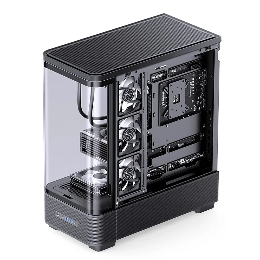 Imagem 2 de 4 do produto Gabinete Premium Jonsbo Tk-5 Atx Vidro Curvo Preto