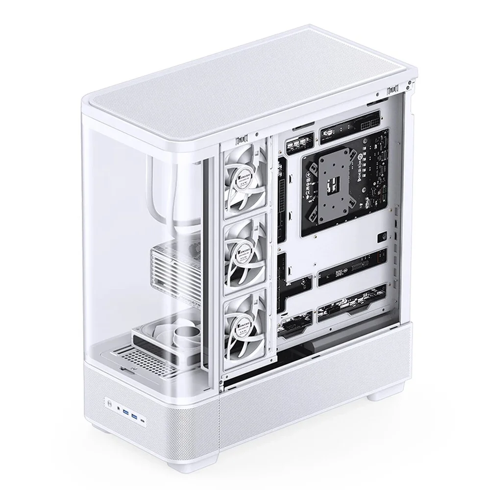 Imagem 2 de 5 do produto Gabinete Premium Jonsbo Tk-5 Atx Vidro Curvo Branco