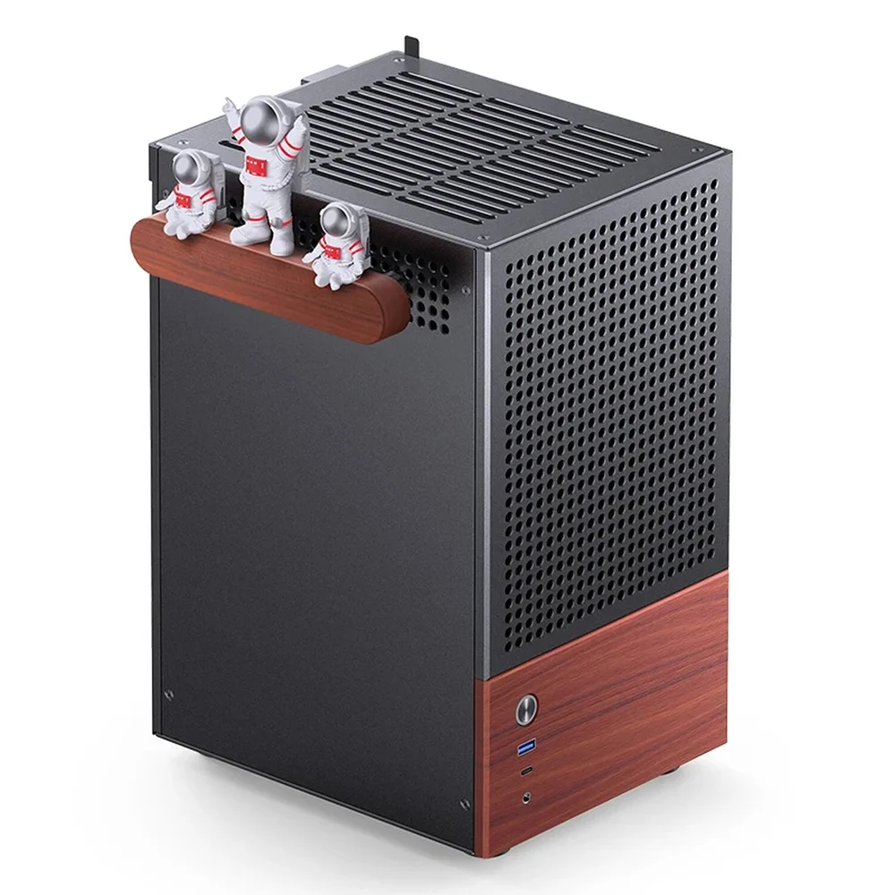 Imagem 2 de 5 do produto Gabinete Premium Jonsbo T6 Mini-itx Preto E Madeira