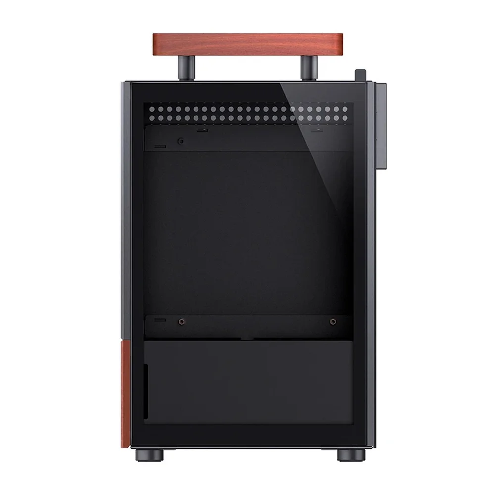 Imagem 3 de 5 do produto Gabinete Premium Jonsbo T6 Mini-itx Preto E Madeira