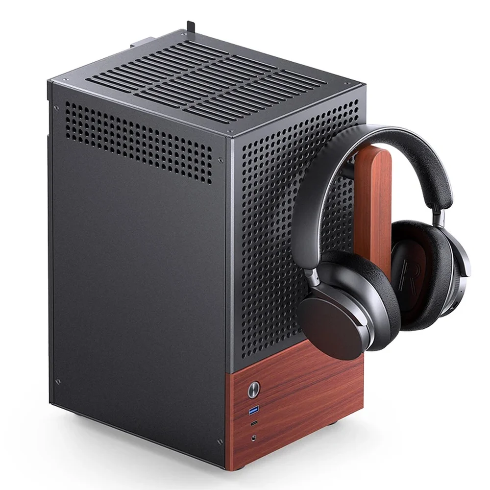 Imagem 5 de 5 do produto Gabinete Premium Jonsbo T6 Mini-itx Preto E Madeira