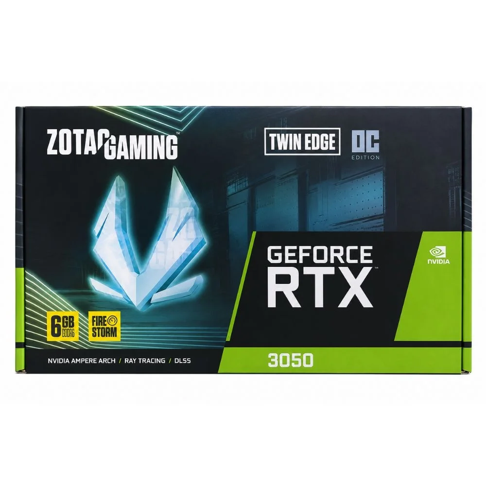 Placa De Video RTX 3050 6gb Twin Edge Oc Gddr6 96 Bits Zotac