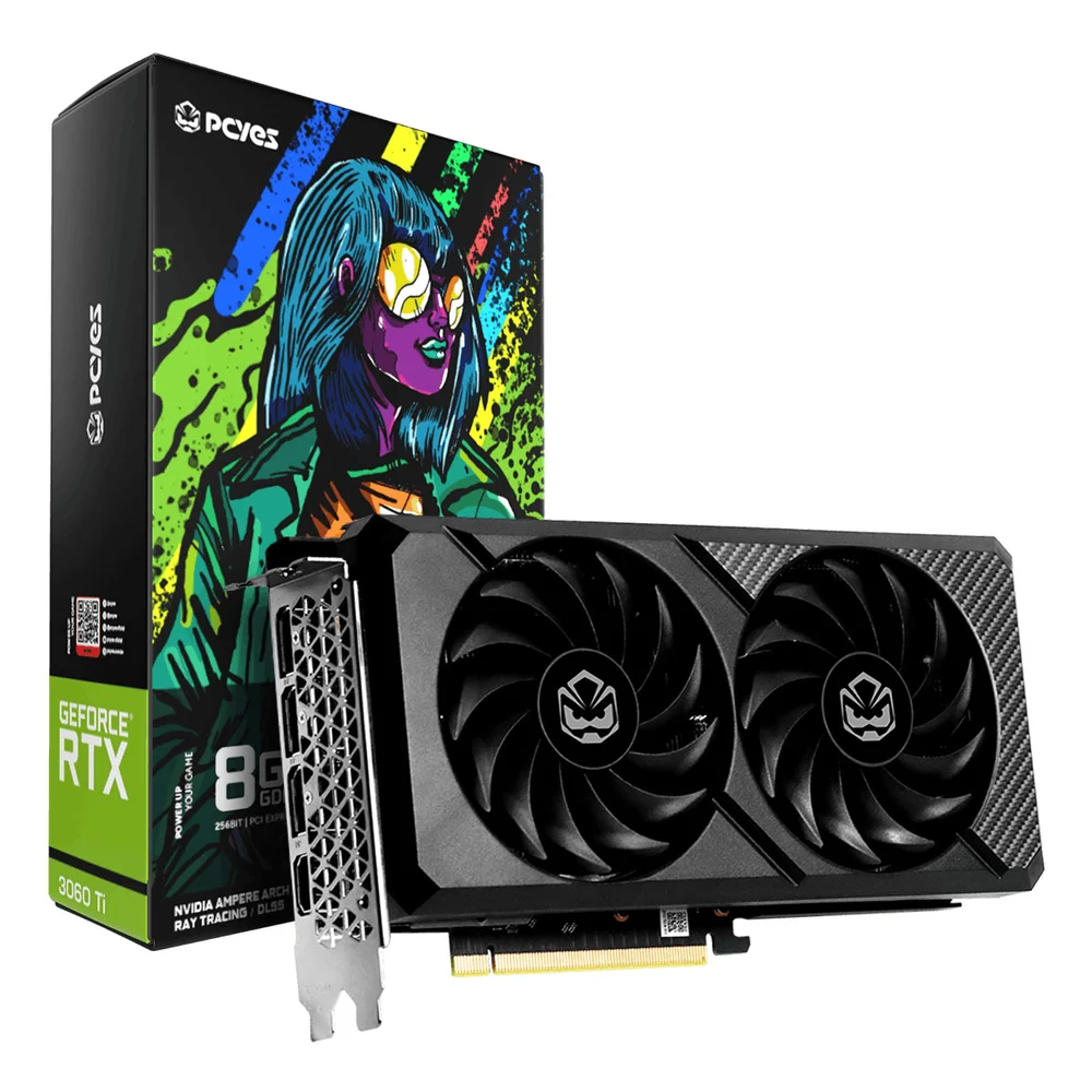 Placa De Video Geforce RTX3060 Ti 8GB Gddr6 256bits - Pvr30608tgr6df3