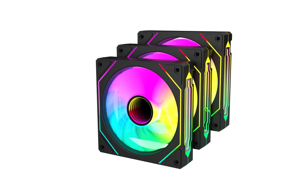 Imagem 5 de 5 do produto Kit 3 Fans Redragon ARGB 120 Mm Espelho Infinito Preto