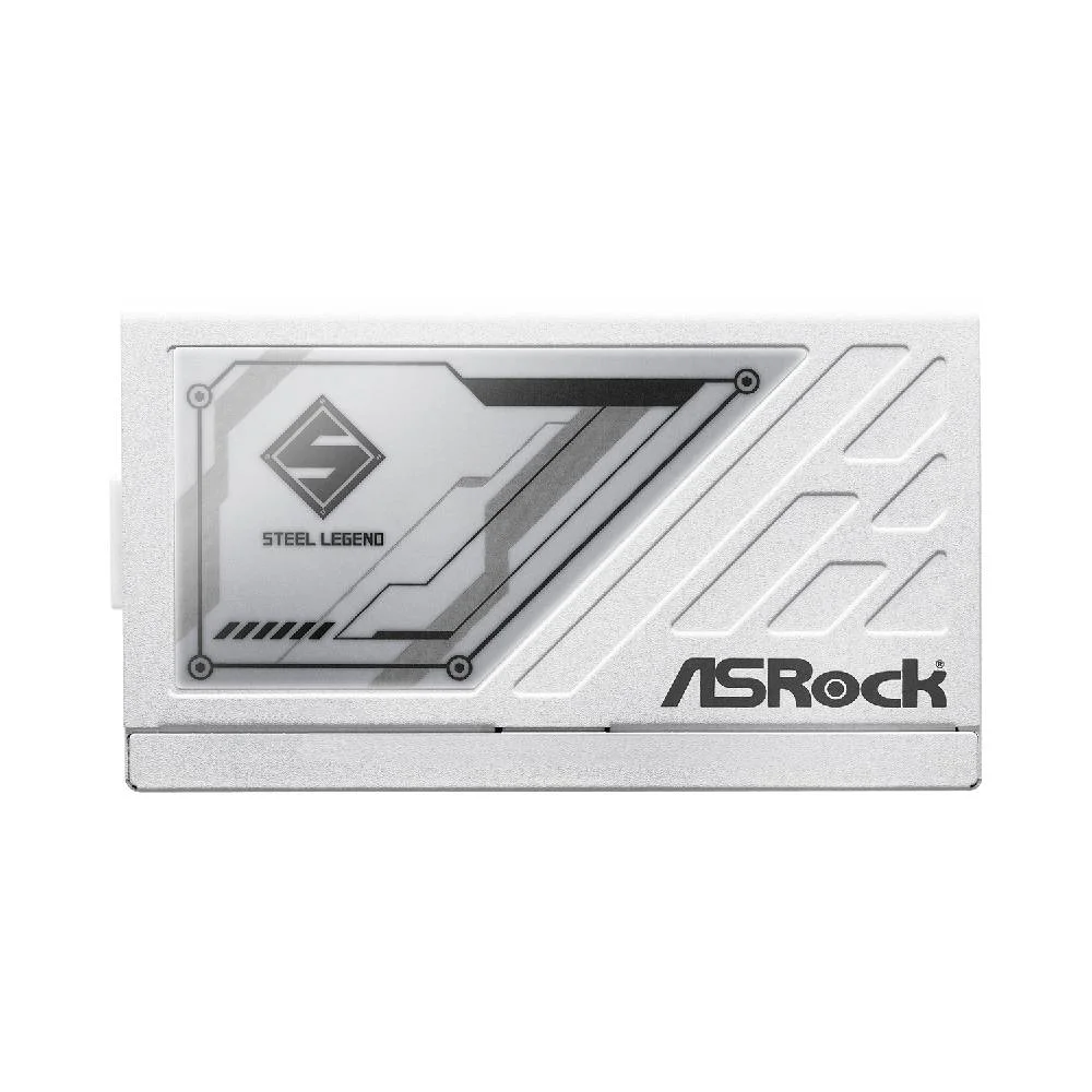Fonte De Alimentação Asrock Steel Legend White 1000w 80 Plus Gold Full Modular C/ Cabo - Sl-1000gw Fonte De Alimentação Asrock Steel Legend White 1000w 80 Plus Gold Full Modular C/ Cabo - Sl-1000gw