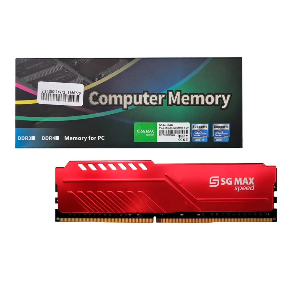 Memoria 16gb Ddr4 3200 Cl 21 1.2v Desktop Udimm Dissipador Sgm16gl3200cl21dh Sgmax