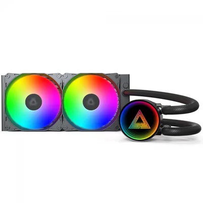 Water Cooler Montech Lightflow ARGB, 240mm, Intel-amd, Preto, Lightflow ARGB 240 (b)