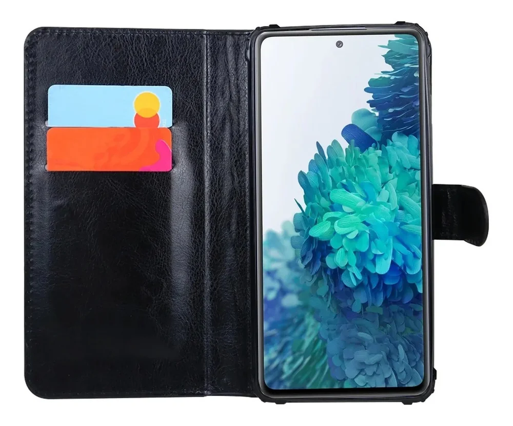 Imagem 2 de 5 do produto Capa Carteira Estojo Flip Para Samsung Galaxy A52 Preta