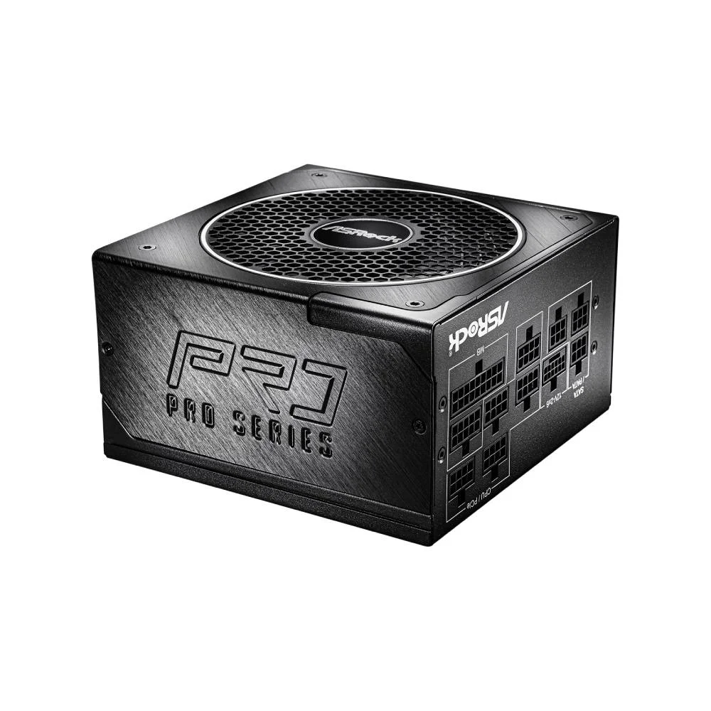 Fonte De Alimentação Asrock Pro 1000w 80 Plus Gold Full Modular C/ Cabo - Pro-m1000g