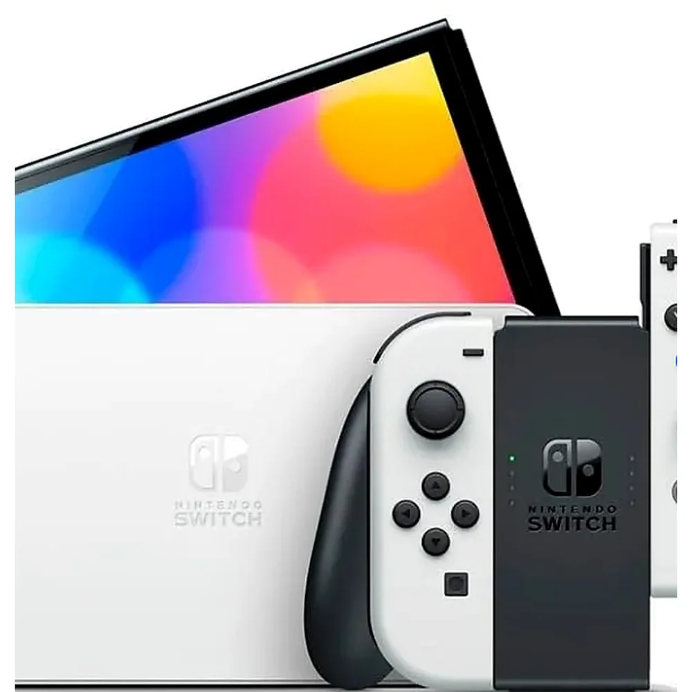 Imagem 2 de 2 do produto Console Nintendo Switch OLED Tela 7" 64gb Wi-fi Bluetooth Joy-con Dock Lan Hdr 1080p Bivolt - Branco