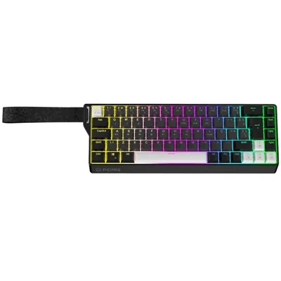 Teclado Magnético Gamer PCyes Gamma Black Vulcan, RGB, Switch Outemu Blue Ice, Hall Effect, 8k, Abnt2, Pmgmbv
