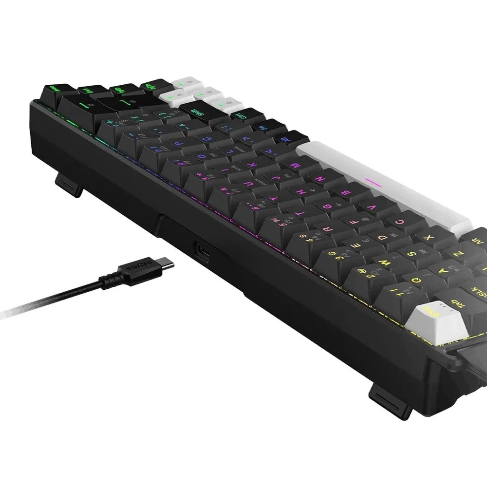 Imagem 4 de 5 do produto Teclado Magnético Gamer PCyes Gamma Black Vulcan, RGB, Switch Outemu Blue Ice, Hall Effect, 8k, Abnt2, Pmgmbv