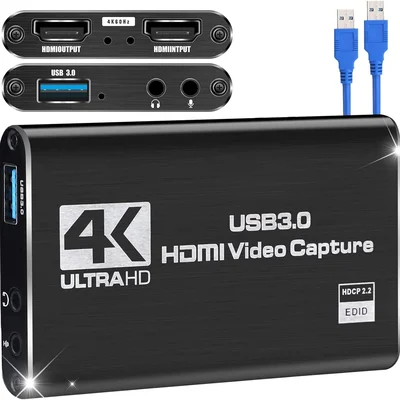 Placa De Captura 4k Vídeo HDMI Usb 3.0 Fy-11133 Full Hd 1080p 60fps