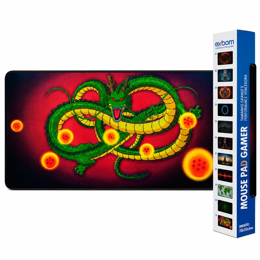 Mouse Pad Gamer Speed Extra Xl 70x35cm Dragon Ball Shenlong Mouse Pad Gamer Speed Extra Xl 70x35cm Dragon Ball Shenlong
