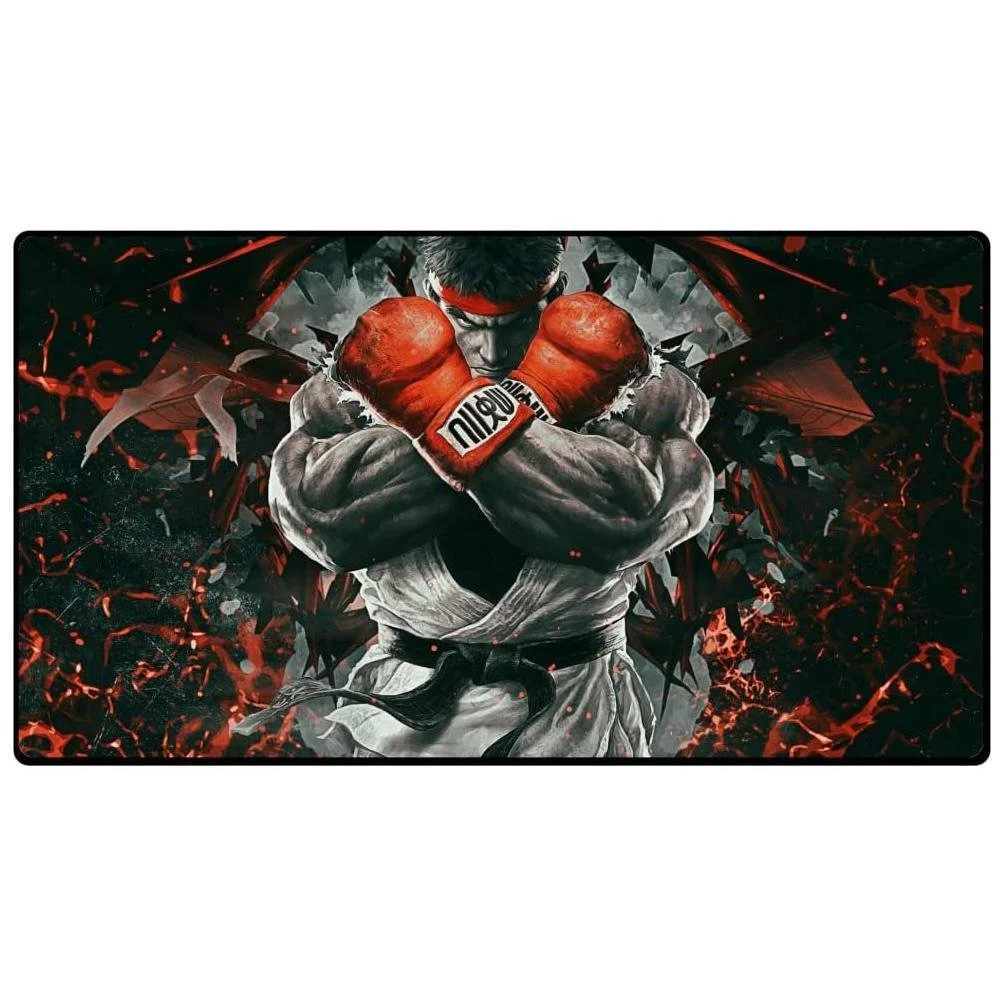 Imagem 2 de 5 do produto Mouse Pad Gamer Speed Extra Grande 70x35xcm Ryu Guerreiro