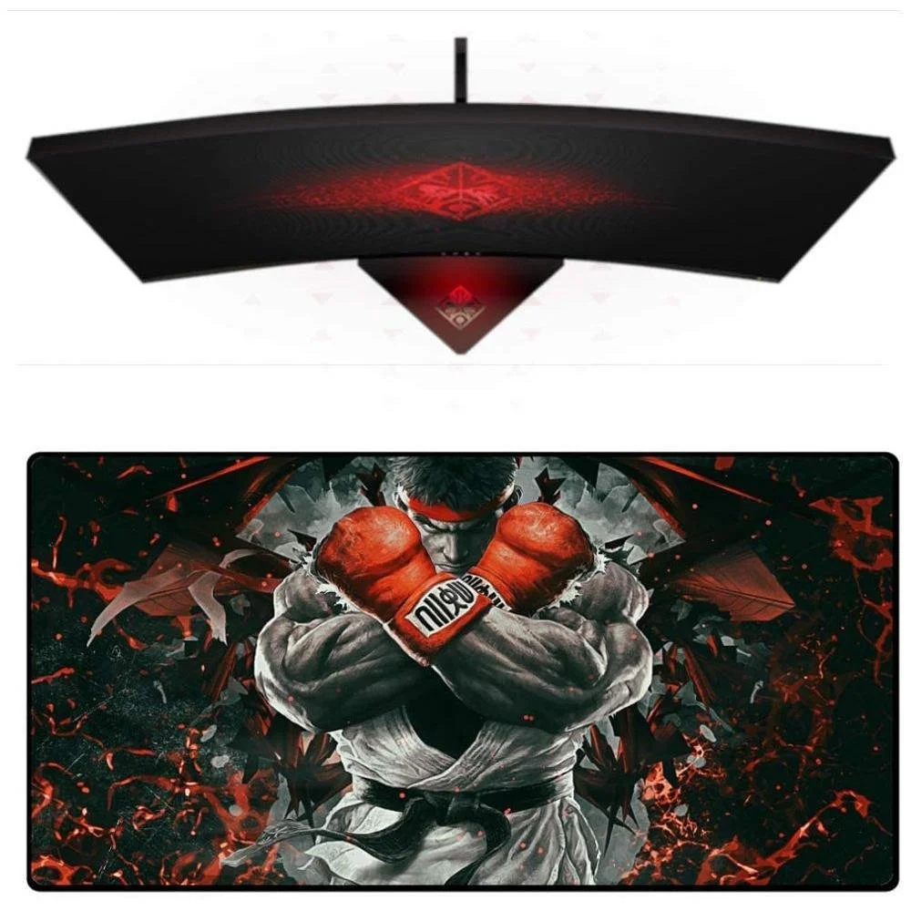 Imagem 5 de 5 do produto Mouse Pad Gamer Speed Extra Grande 70x35xcm Ryu Guerreiro