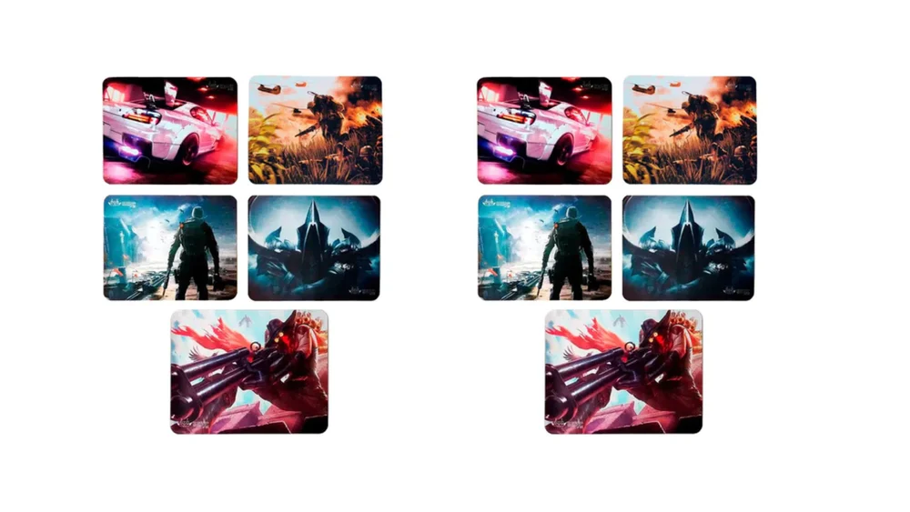Kit Mouse Pad Gamer 26 X 21cm Knup Kp-s03 2mm Div Temas 10 Un Kit Mouse Pad Gamer 26 X 21cm Knup Kp-s03 2mm Div Temas 10 Un