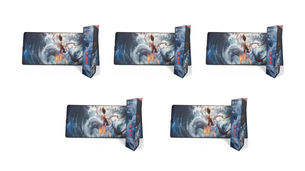 Kit Mouse Pad Gamer 70 X 30cm 3mm Knup Kp-s013 Vários Temas 05 Un Kit Mouse Pad Gamer 70 X 30cm 3mm Knup Kp-s013 Vários Temas 05 Un