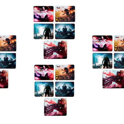 Kit Mouse Pad Gamer 26 X 21cm Knup Kp-s03 2mm Div Temas 20 Un