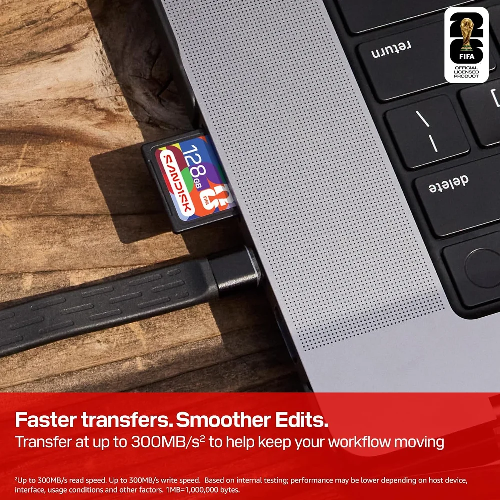 Imagem 4 de 5 do produto Sandisk Sd Card 128GB Fifa World Cup 2026 Memória