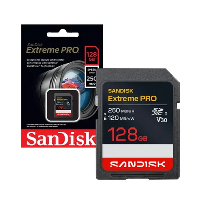 Cartão De Memoria 128GB Sd Cl10 250mb/s Extreme Pro Sdsdxxj-128g-gscin Sandisk
